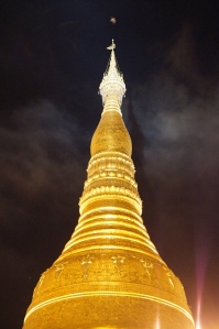 Shwe Dagon Pagoda: the most famous landmark in all of Myanmar. (And it's visible from my living room!)